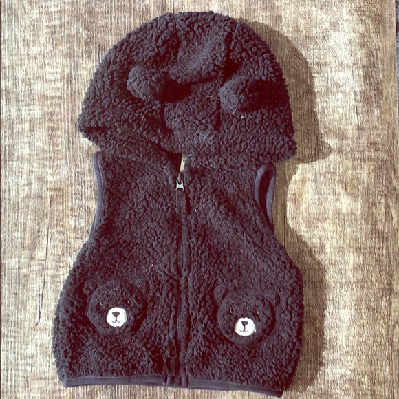 6 Month | Hooded Fleece Zipper Vest - Picture 1 of 2